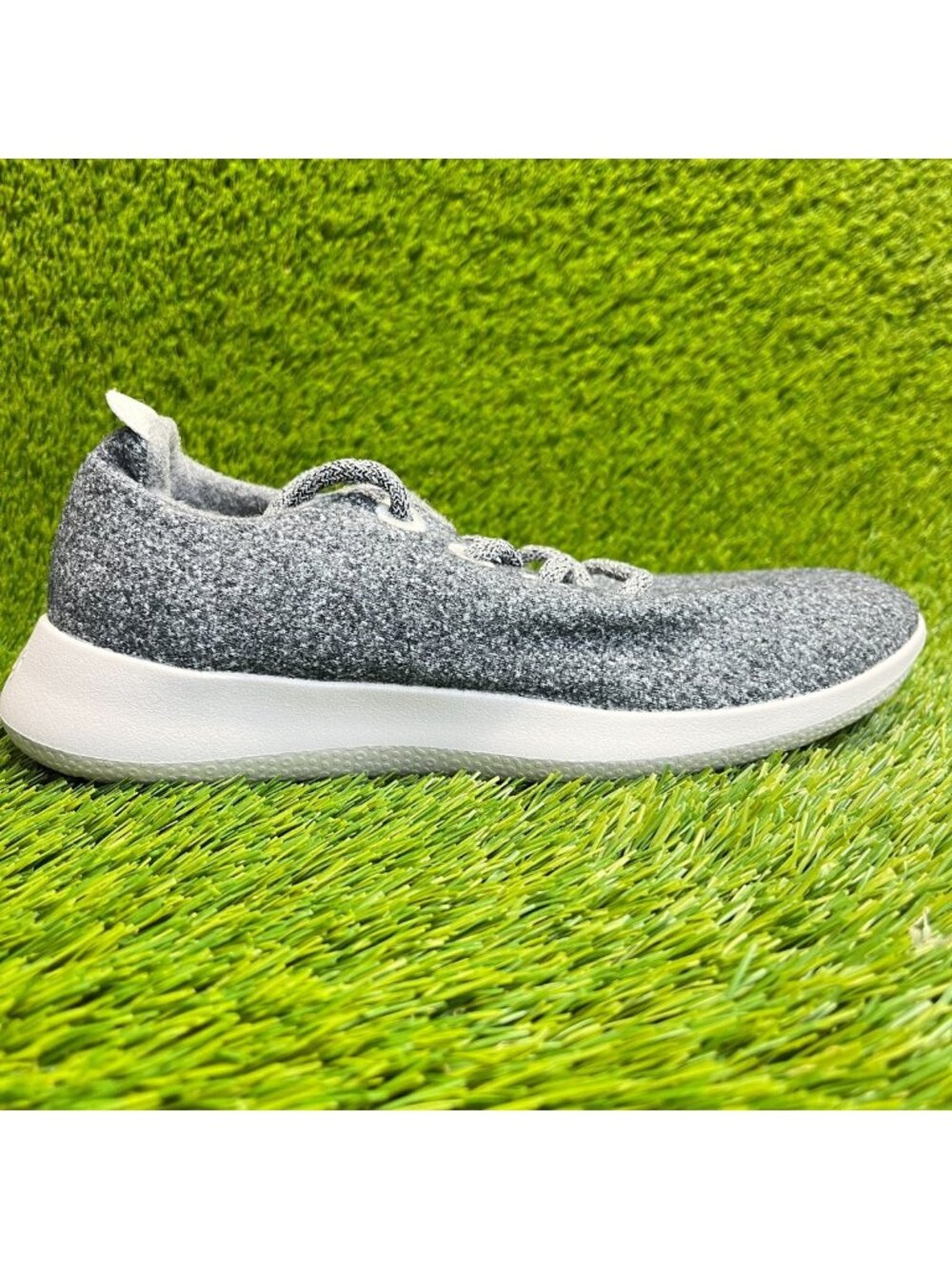 Allbirds Wool Runner Womens Size 9 Gray White Athletic Walking Shoes Sneakers‎